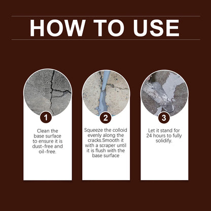 Concrete Crack Filler Self Leveling Sealant Driveway Repair Adhesive Masonry Gap Filler Waterproof Concrete Sealer Quick Dry